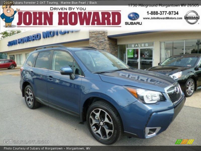 Marine Blue Pearl / Black 2014 Subaru Forester 2.0XT Touring