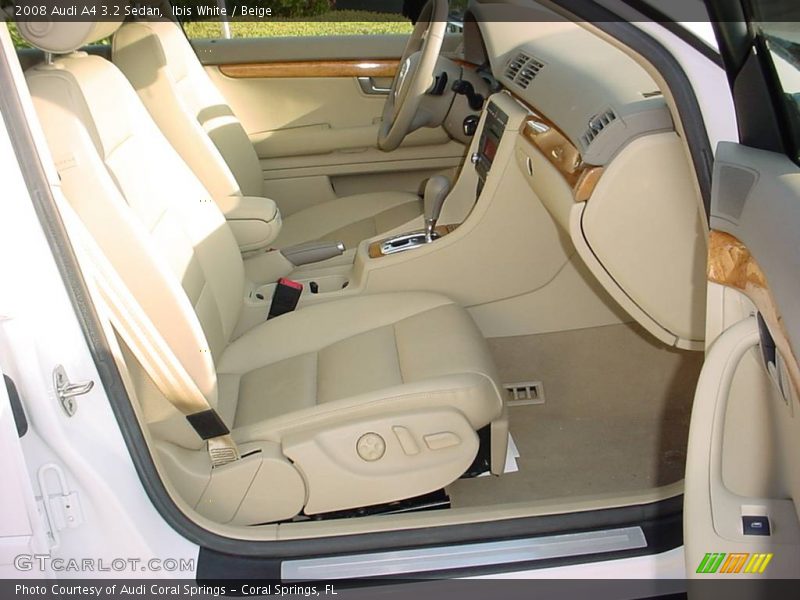 Ibis White / Beige 2008 Audi A4 3.2 Sedan