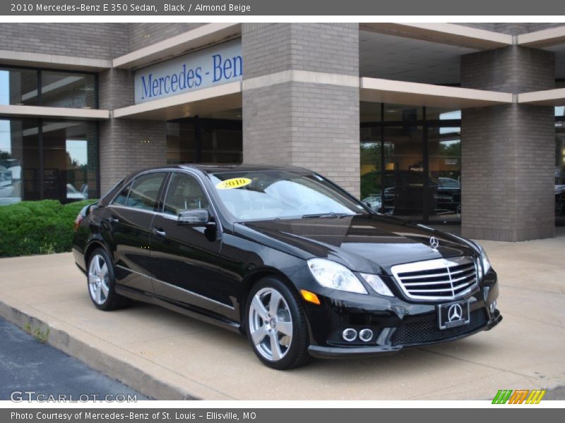 Black / Almond Beige 2010 Mercedes-Benz E 350 Sedan
