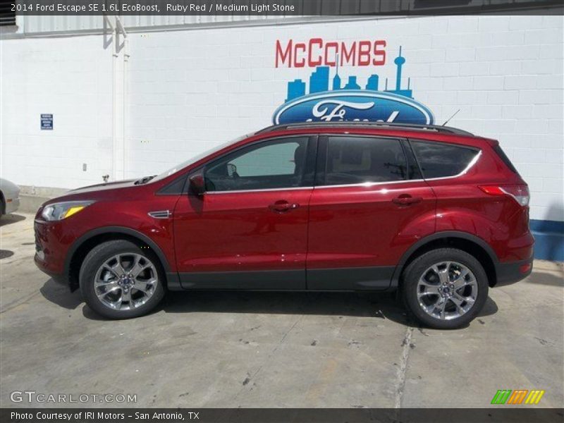 Ruby Red / Medium Light Stone 2014 Ford Escape SE 1.6L EcoBoost