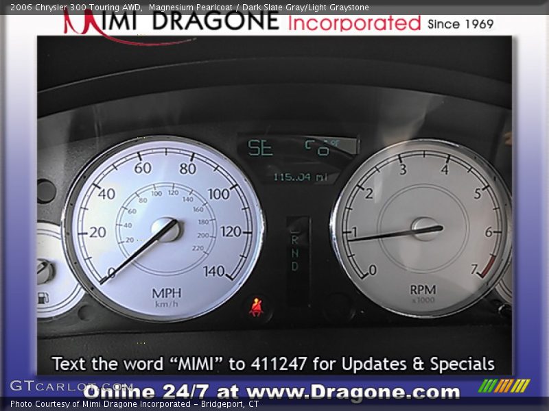Magnesium Pearlcoat / Dark Slate Gray/Light Graystone 2006 Chrysler 300 Touring AWD