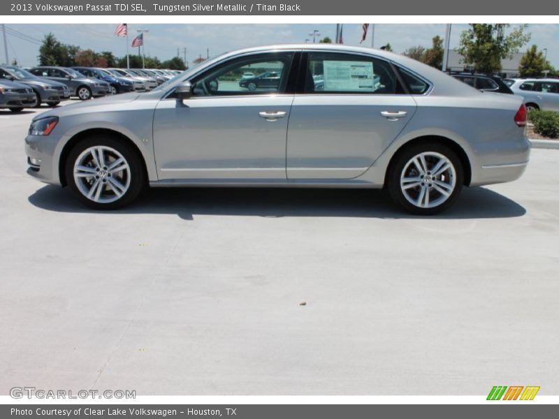 Tungsten Silver Metallic / Titan Black 2013 Volkswagen Passat TDI SEL