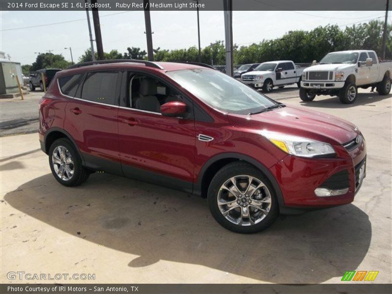 Ruby Red / Medium Light Stone 2014 Ford Escape SE 1.6L EcoBoost