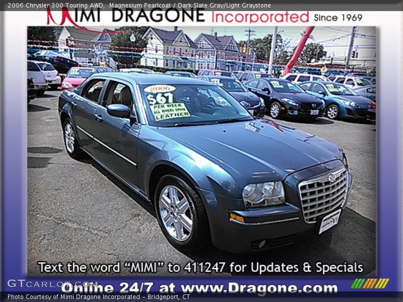 Magnesium Pearlcoat / Dark Slate Gray/Light Graystone 2006 Chrysler 300 Touring AWD