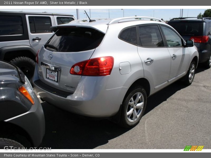 Silver Ice Metallic / Black 2011 Nissan Rogue SV AWD