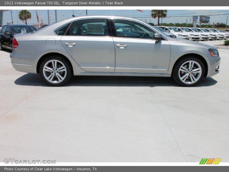 Tungsten Silver Metallic / Titan Black 2013 Volkswagen Passat TDI SEL