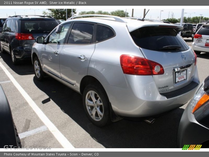 Silver Ice Metallic / Black 2011 Nissan Rogue SV AWD