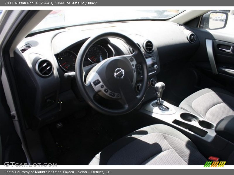 Silver Ice Metallic / Black 2011 Nissan Rogue SV AWD