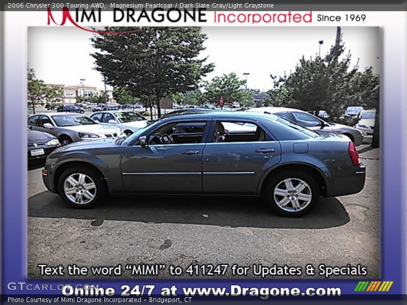 Magnesium Pearlcoat / Dark Slate Gray/Light Graystone 2006 Chrysler 300 Touring AWD