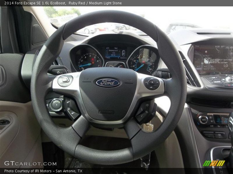 Ruby Red / Medium Light Stone 2014 Ford Escape SE 1.6L EcoBoost