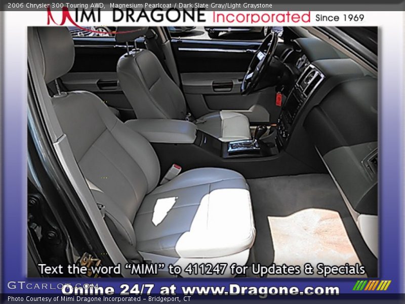 Magnesium Pearlcoat / Dark Slate Gray/Light Graystone 2006 Chrysler 300 Touring AWD