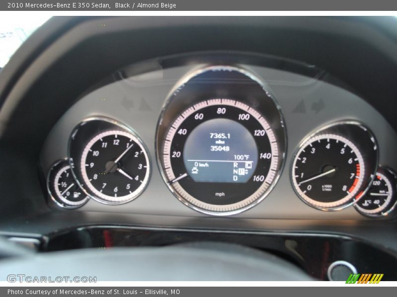 Black / Almond Beige 2010 Mercedes-Benz E 350 Sedan