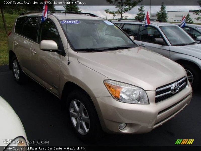 Beige Metallic / Taupe 2006 Toyota RAV4 Limited 4WD