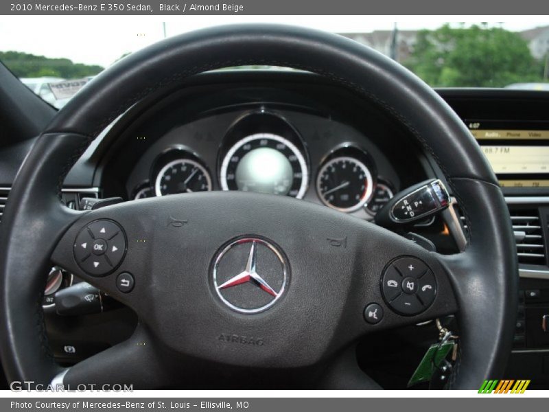 Black / Almond Beige 2010 Mercedes-Benz E 350 Sedan