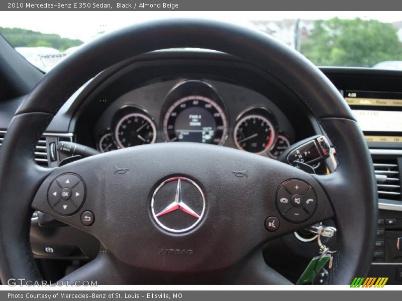 Black / Almond Beige 2010 Mercedes-Benz E 350 Sedan