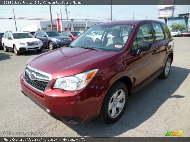 Venetian Red Pearl / Platinum 2014 Subaru Forester 2.5i