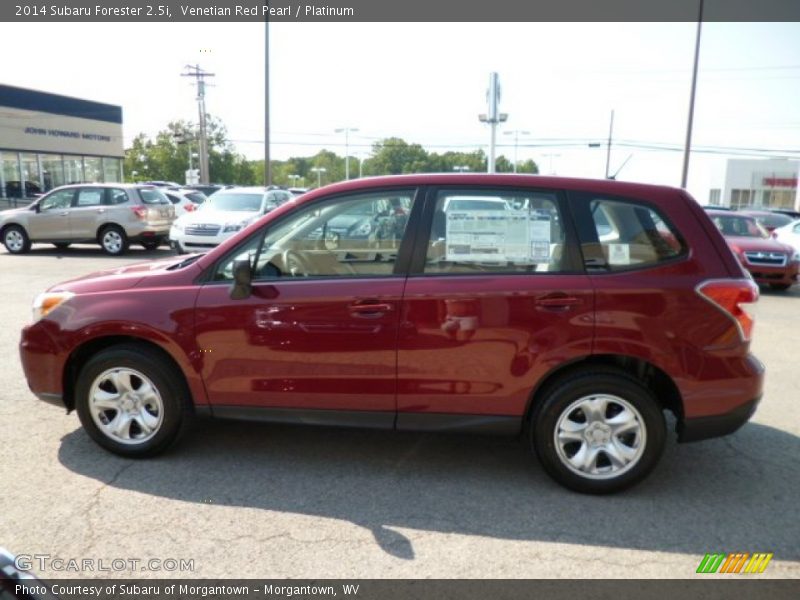 Venetian Red Pearl / Platinum 2014 Subaru Forester 2.5i