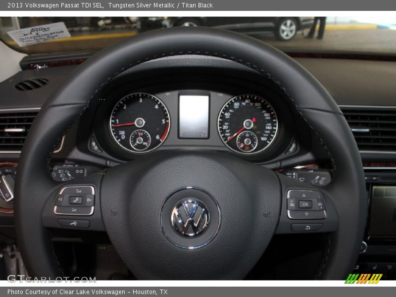 Tungsten Silver Metallic / Titan Black 2013 Volkswagen Passat TDI SEL