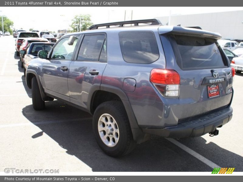 Shoreline Blue Pearl / Graphite 2011 Toyota 4Runner Trail 4x4