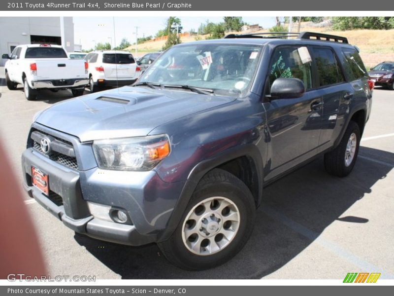Shoreline Blue Pearl / Graphite 2011 Toyota 4Runner Trail 4x4