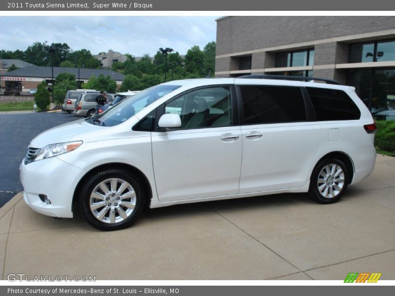 Super White / Bisque 2011 Toyota Sienna Limited