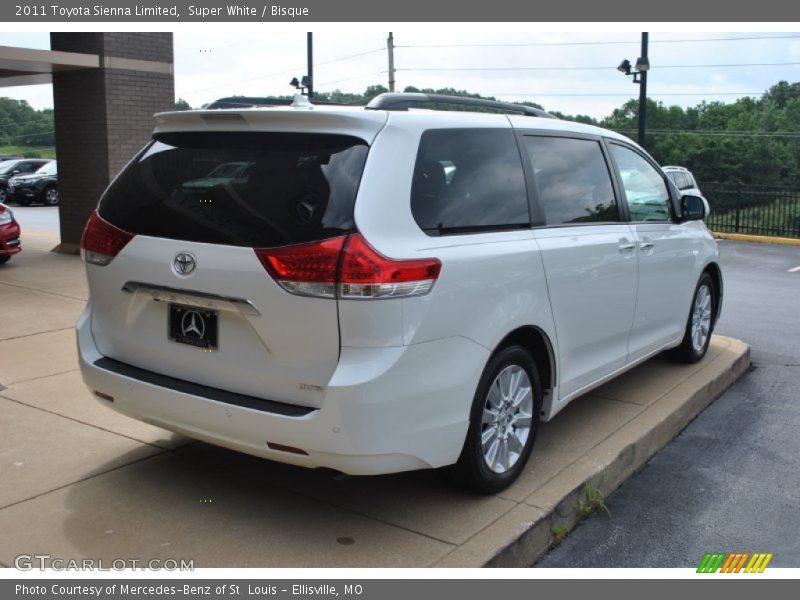 Super White / Bisque 2011 Toyota Sienna Limited