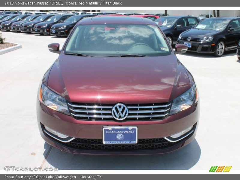 Opera Red Metallic / Titan Black 2013 Volkswagen Passat TDI SEL