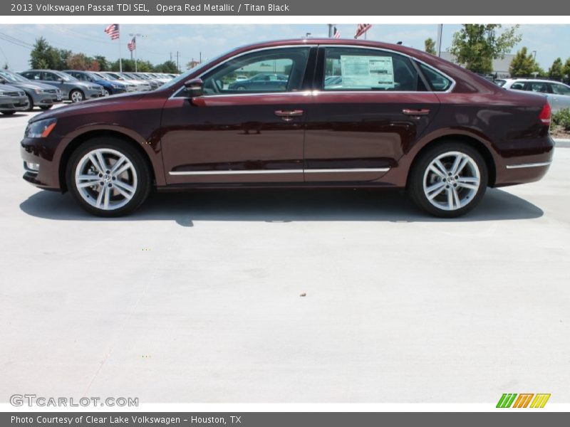 Opera Red Metallic / Titan Black 2013 Volkswagen Passat TDI SEL