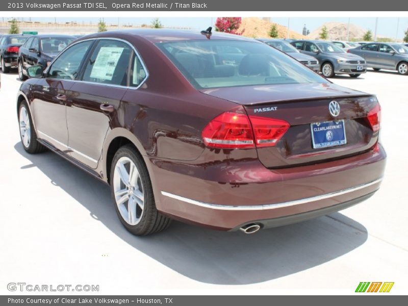Opera Red Metallic / Titan Black 2013 Volkswagen Passat TDI SEL