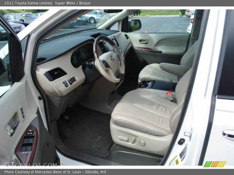 Super White / Bisque 2011 Toyota Sienna Limited