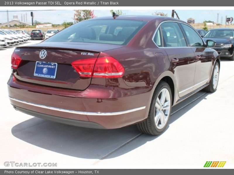 Opera Red Metallic / Titan Black 2013 Volkswagen Passat TDI SEL