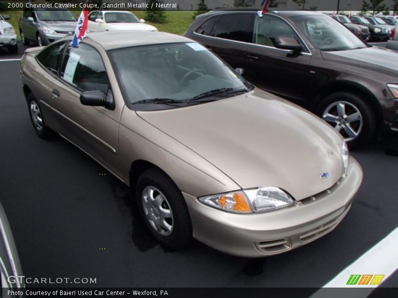 Sandrift Metallic / Neutral 2000 Chevrolet Cavalier Coupe
