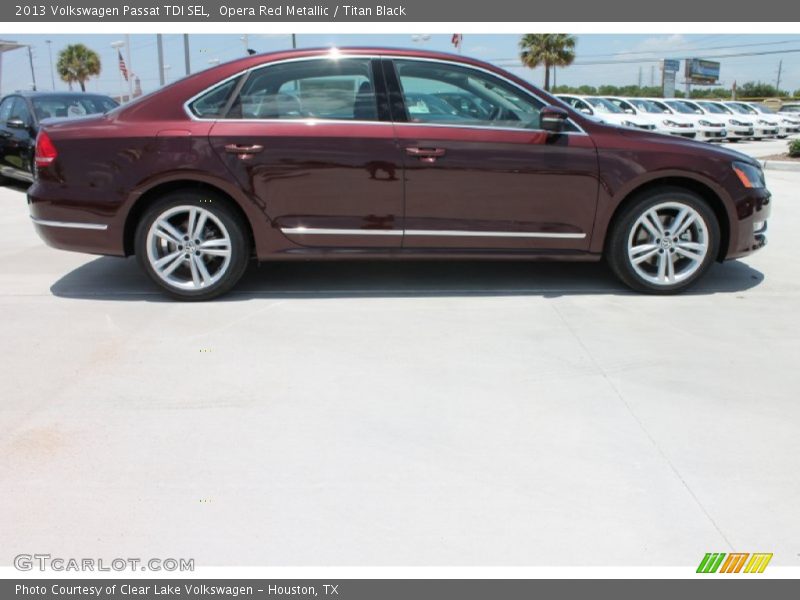 Opera Red Metallic / Titan Black 2013 Volkswagen Passat TDI SEL