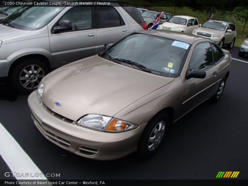 Sandrift Metallic / Neutral 2000 Chevrolet Cavalier Coupe