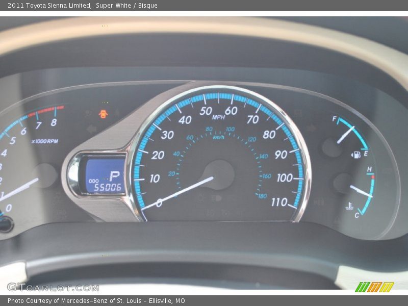 Super White / Bisque 2011 Toyota Sienna Limited