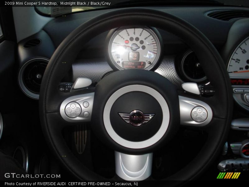 Midnight Black / Black/Grey 2009 Mini Cooper S Hardtop