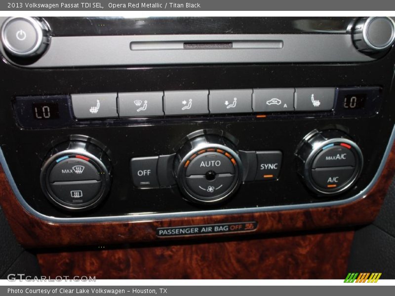 Opera Red Metallic / Titan Black 2013 Volkswagen Passat TDI SEL