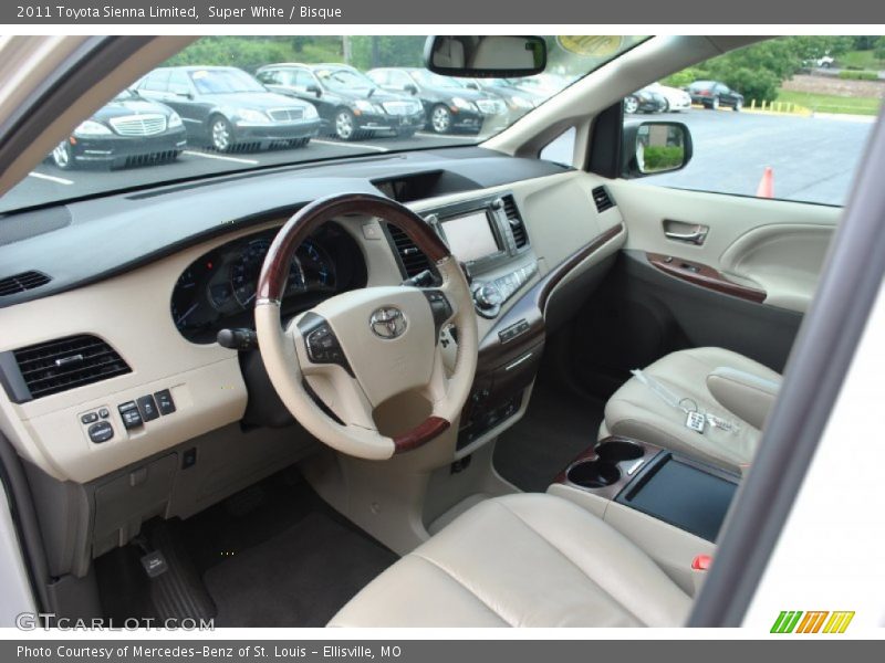 Super White / Bisque 2011 Toyota Sienna Limited