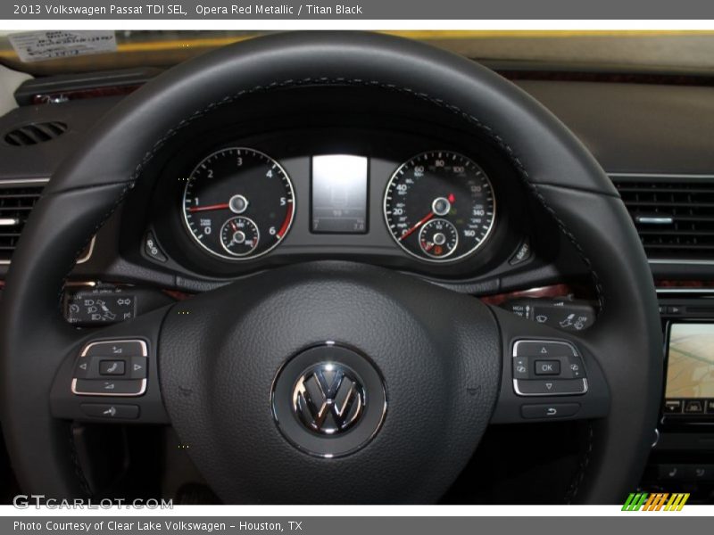 Opera Red Metallic / Titan Black 2013 Volkswagen Passat TDI SEL