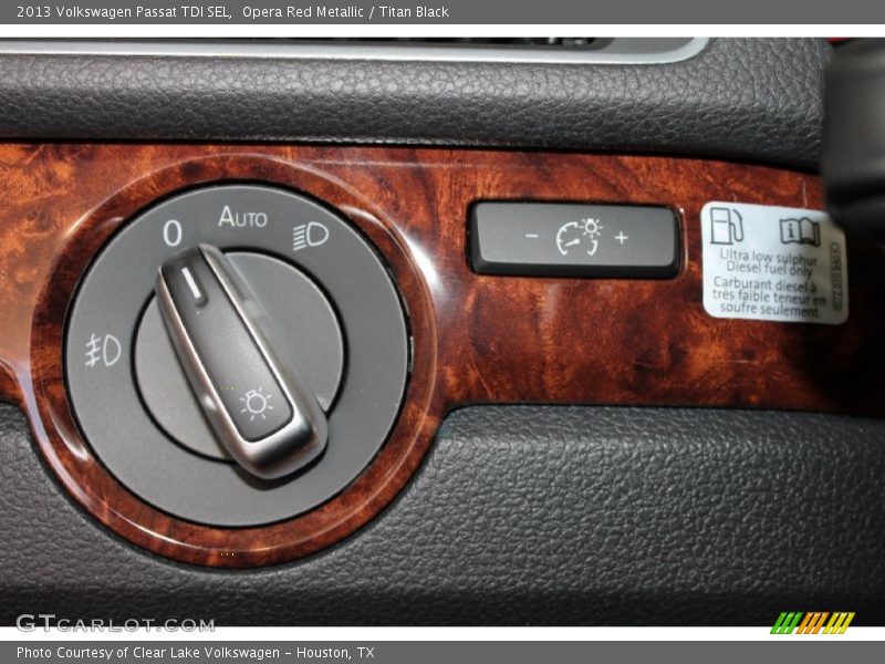 Opera Red Metallic / Titan Black 2013 Volkswagen Passat TDI SEL