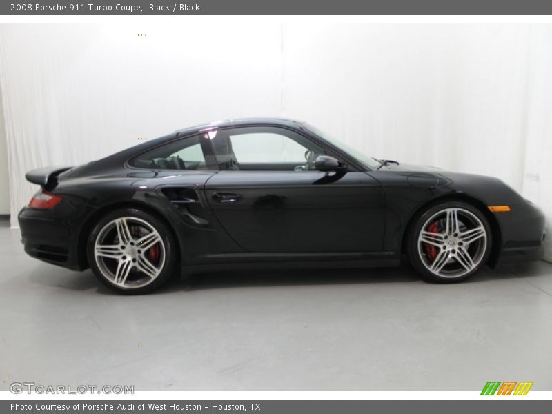 Black / Black 2008 Porsche 911 Turbo Coupe