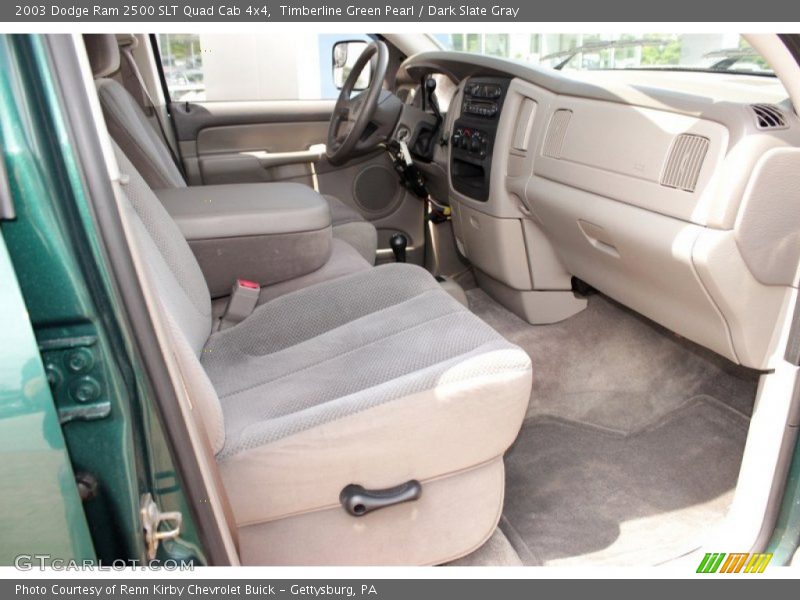 Timberline Green Pearl / Dark Slate Gray 2003 Dodge Ram 2500 SLT Quad Cab 4x4