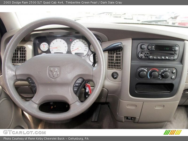 Timberline Green Pearl / Dark Slate Gray 2003 Dodge Ram 2500 SLT Quad Cab 4x4