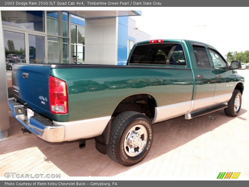 Timberline Green Pearl / Dark Slate Gray 2003 Dodge Ram 2500 SLT Quad Cab 4x4