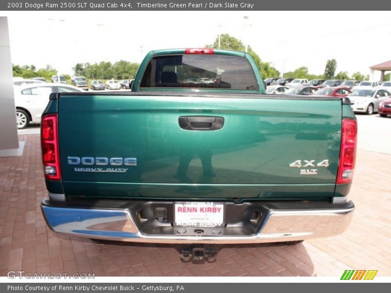 Timberline Green Pearl / Dark Slate Gray 2003 Dodge Ram 2500 SLT Quad Cab 4x4