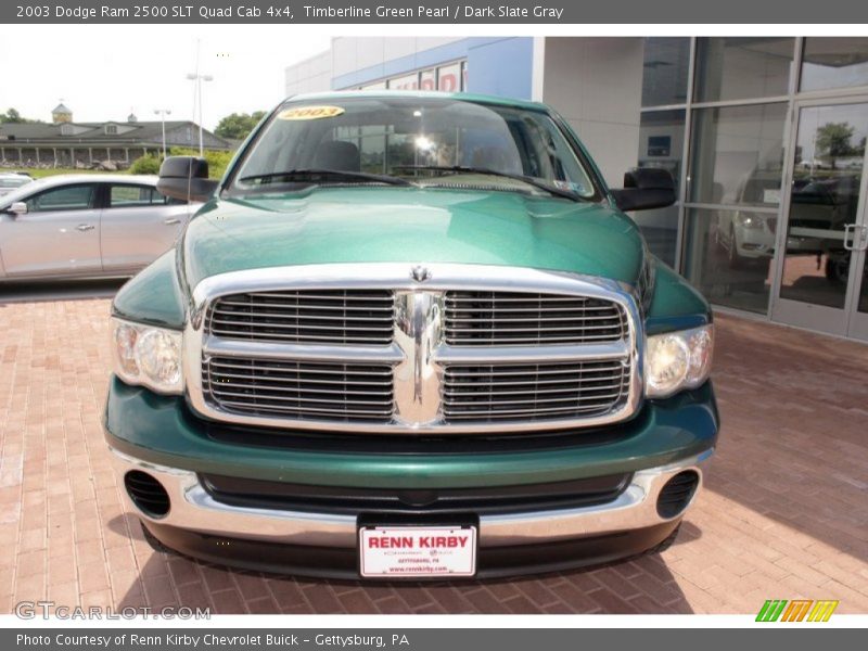Timberline Green Pearl / Dark Slate Gray 2003 Dodge Ram 2500 SLT Quad Cab 4x4