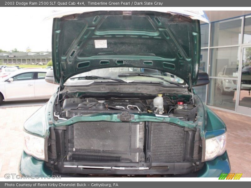 Timberline Green Pearl / Dark Slate Gray 2003 Dodge Ram 2500 SLT Quad Cab 4x4