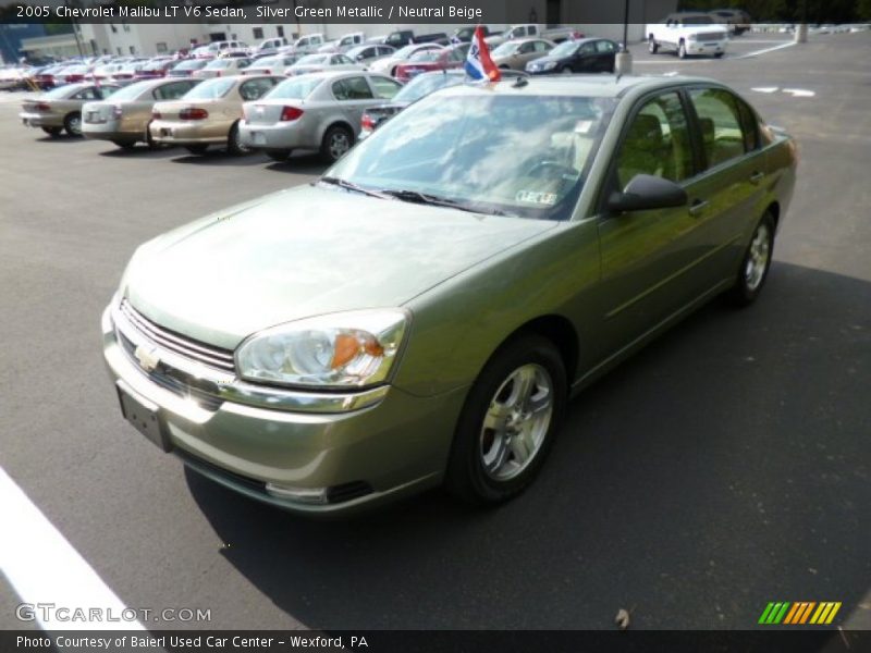 Silver Green Metallic / Neutral Beige 2005 Chevrolet Malibu LT V6 Sedan