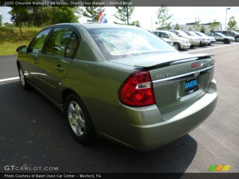 Silver Green Metallic / Neutral Beige 2005 Chevrolet Malibu LT V6 Sedan