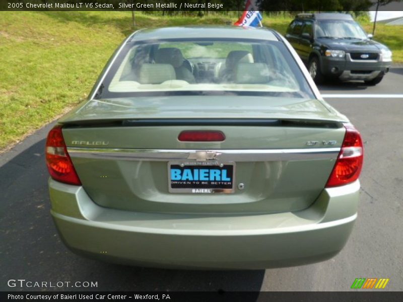 Silver Green Metallic / Neutral Beige 2005 Chevrolet Malibu LT V6 Sedan